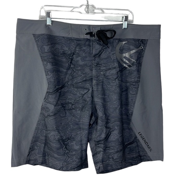 Legendary Anglers Fishing Shorts Men's 2XL Gray  Lightweight Inseam 9.25" - Picture 1 of 14